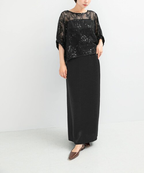 URBAN RESEARCH ROSSO（アーバンリサーチロッソ）の「TORRAZZO DONNA　Botanical pattern spangle blouse（シャツ/ブラウス・レディース・BLACK/IVORY・FREE）」の13枚目の写真