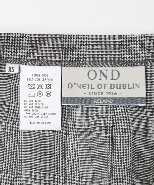 かぐれ（カグレ）の「『別注』O’NEIL OF DUBLIN×かぐれ　LINEN PLEATS SKIRT（スカート・レディース・BLUE/GLEN CHECK・XS）」の21枚目の写真