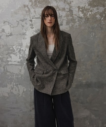 【EMOELLE】シルクネップテーラードジャケット