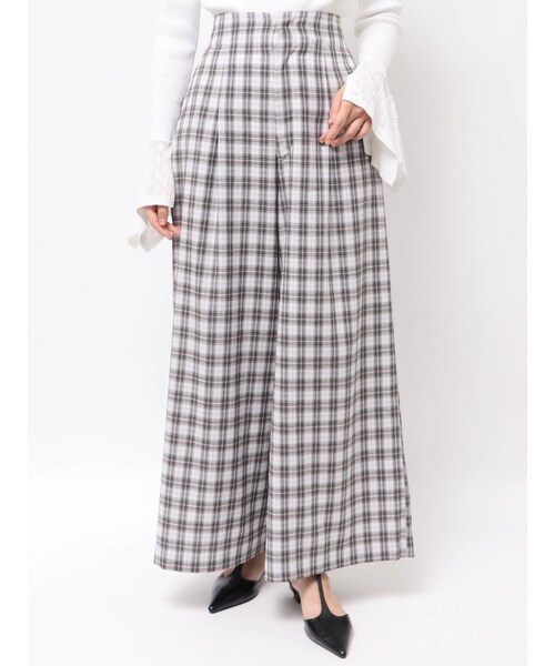 LAGUNAMOON（ラグナムーン）の「シンプルウエストデザインワイドパンツ（その他パンツ・レディース・ブラック/ライトミックス・S/M）」の10枚目の写真