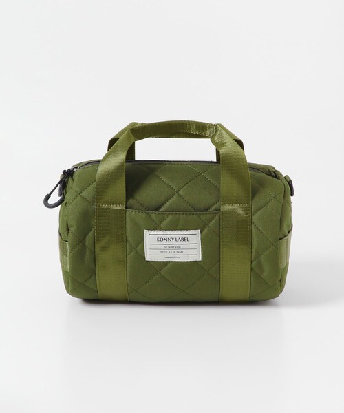 URBAN RESEARCH Sonny Label（アーバンリサーチサニーレーベル）の「キルティングミニボストンバッグ（ボストンバッグ・レディース・カーキ/ブラック・one）」の9枚目の写真