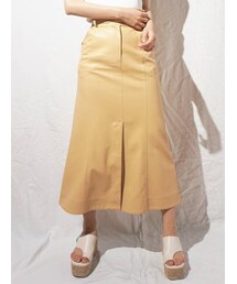 MERCURYDUO | フェイクレザータイトロングスカート(スカート)