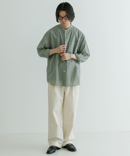 URBAN RESEARCH（アーバンリサーチ）の「C/Nエアーワッシャーシャツ（シャツ/ブラウス・メンズ・S/GREEN/GRAY/ASH/NAVY・M/L）」の14枚目の写真