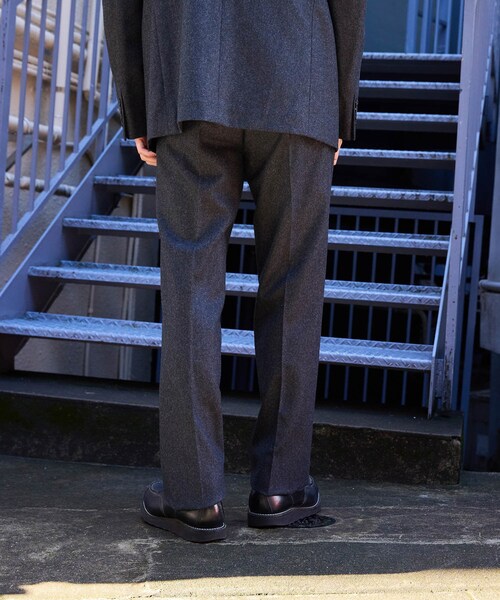 ADAM ET ROPE'(アダムエロペ)の「【HEUGN/ユーゲン】Freddie FLANNEL(スラックス・メンズ・グレー・1/2/3/4)」の9枚目の写真