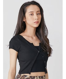 EVRIS | レイヤードショートTEE(Tシャツ/カットソー)