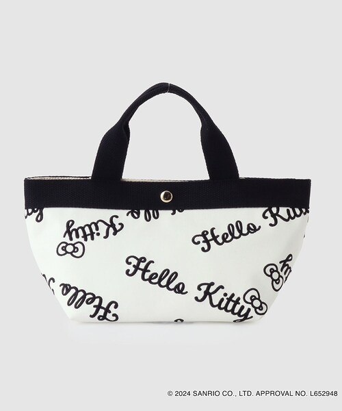 ROPE'（ロペ）の「【一部店舗限定】HELLO KITTY トートバックMini（トートバッグ・レディース・ブラック/ホワイト・F）」の5枚目の写真