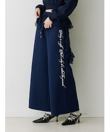 jouetie | レースドッキングスウェットパンツ【セットアップ対応】(スウェットパンツ)