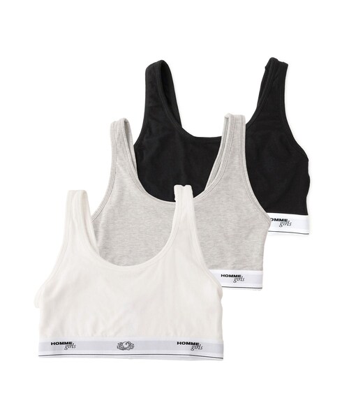 ADAM ET ROPE'（アダムエロペ）の「【HOMME girls×FRUIT OF THE LOOM】Classic Sports Bra (3-Pack)（ブラジャー・レディース・その他・S）」の2枚目の写真