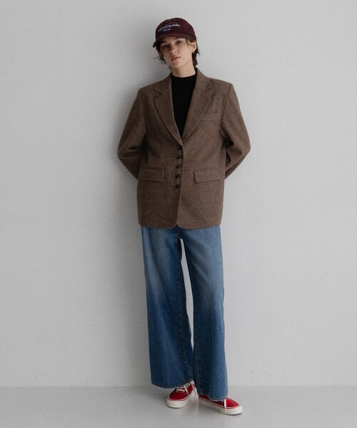 URBAN RESEARCH Sonny Label（アーバンリサーチサニーレーベル）の「ツイードテーラードジャケット（テーラードジャケット・レディース・ブラウン/ダークブラウン・Free）」の21枚目の写真
