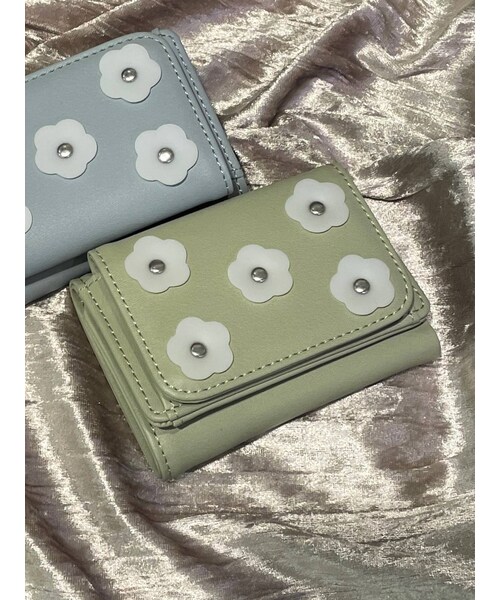 merry jenny（メリージェニー）の「flowerミニウォレット（財布・レディース・ブラック/ピンク/グリーン/ブルー・F）」の13枚目の写真