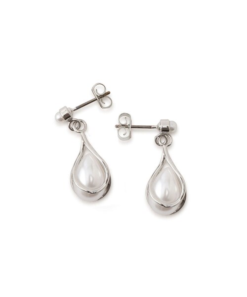 ROPE' PICNIC（ロペピクニック）の「ドロップパールピアス（ピアス（両耳用）・レディース・ゴールド/シルバー・F）」の8枚目の写真