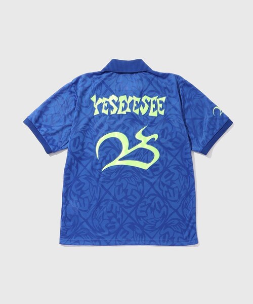 ADAM ET ROPE'（アダムエロペ）の「【YESEYESEE/イエスアイシー】Y.E.S Jacquard Football tee（ポロシャツ・メンズ・ブラック/ブルー・L/M）」の15枚目の写真
