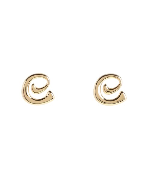 EMODA（エモダ）の「プランプEマークピアス（ピアス（両耳用）・レディース・シルバー/ゴールド・F）」の4枚目の写真