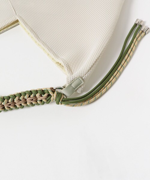 URBAN RESEARCH Sonny Label（アーバンリサーチサニーレーベル）の「LE VERNIS　パラコードハンドルメッシュバッグ（ハンドバッグ・レディース・ブラック/ベージュ・one）」の11枚目の写真