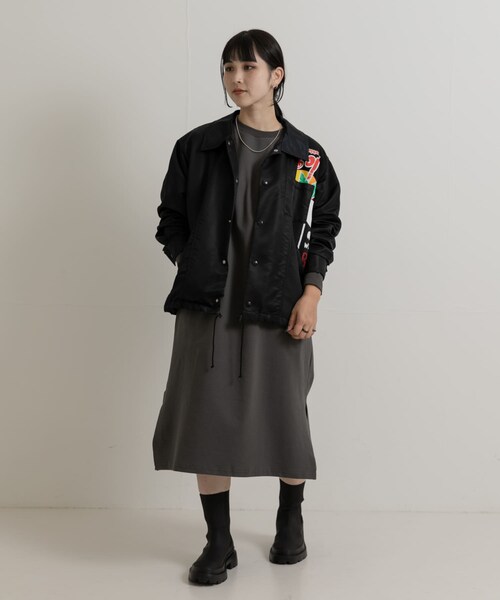 THE GOODLAND MARKET（ザグッドランドマーケット）の「SREU　Coach jacket（ブルゾン・レディース・GRAY1/BLACK1・M）」の20枚目の写真