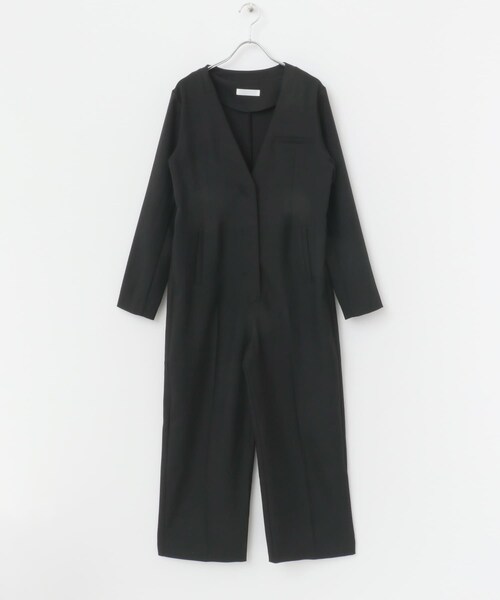 SENSE OF PLACE by URBAN RESEARCH(センスオブプレイスバイアーバンリサーチ)の「テーラードジャンプスーツ(サロペット/オーバーオール・レディース・BLACK/BEIGE・S/M)」の11枚目の写真