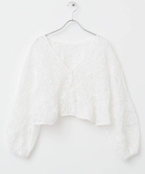 URBAN RESEARCH ROSSO（アーバンリサーチロッソ）の「F by ROSSO　コードレースブラウス（シャツ/ブラウス・レディース・OFF WHITE/BLACK・FREE）」の11枚目の写真