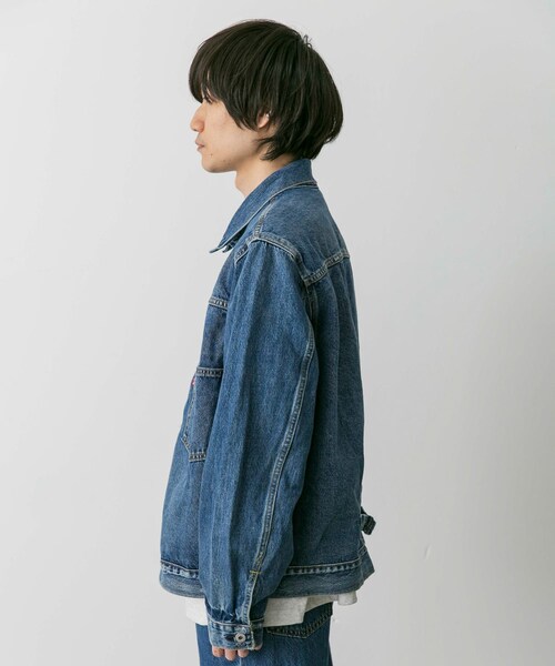 URBAN RESEARCH DOORS（アーバンリサーチドアーズ）の「LEVI’S　TYPE 1 TRUCKER（デニムジャケット・メンズ・Black/Indigo・S/M/L/XL）」の13枚目の写真