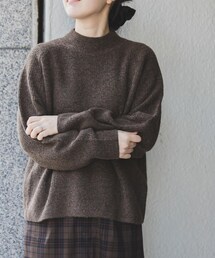 FORK&SPOON | FORK&SPOON　畦編みハイネックニット(ニット/セーター)