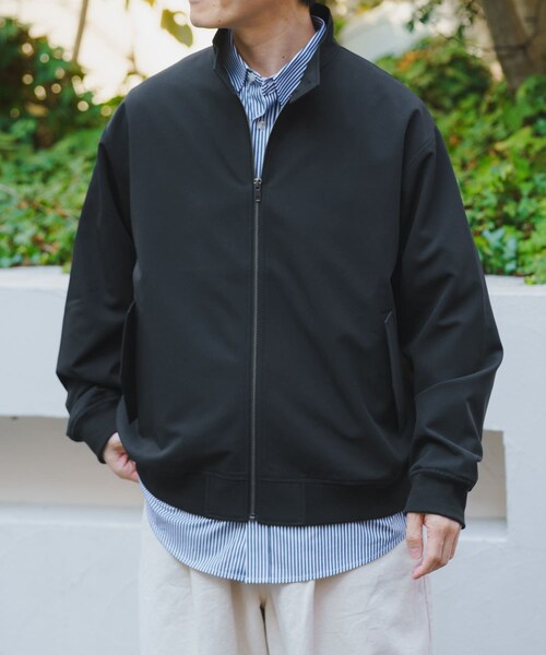 ITEMS URBANRESEARCH(アイテムズ アーバンリサーチ)の「TRストレッチ ハリントンジャケット(ブルゾン・メンズ・BLK/GRY/BEG・M/L)」の8枚目の写真