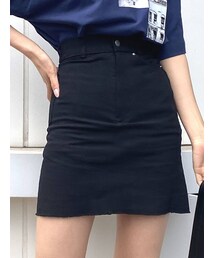 EMODA | カットオフタイトミニスカート(スカート)