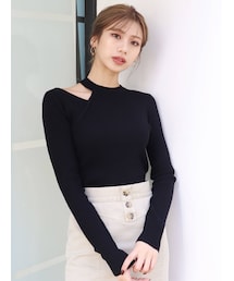 MURUA | レイヤードショルダーカットニット(ニット/セーター)