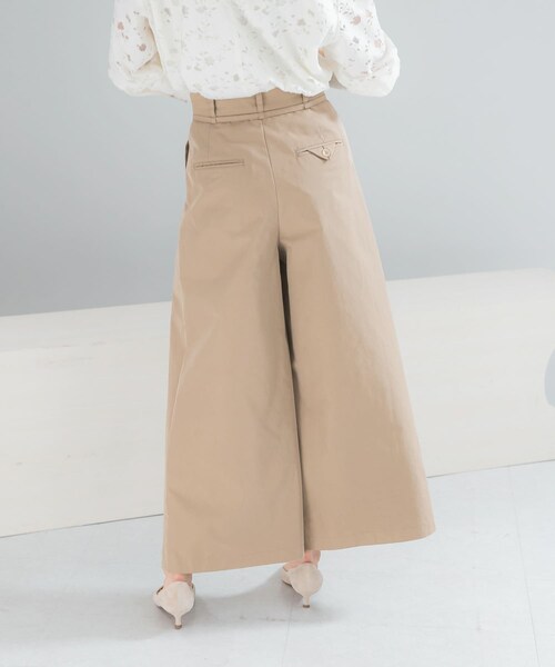 URBAN RESEARCH ROSSO（アーバンリサーチロッソ）の「コットンツイルベルテッドワイドパンツ（その他パンツ・レディース・BEIGE/BLUE・36/38）」の6枚目の写真