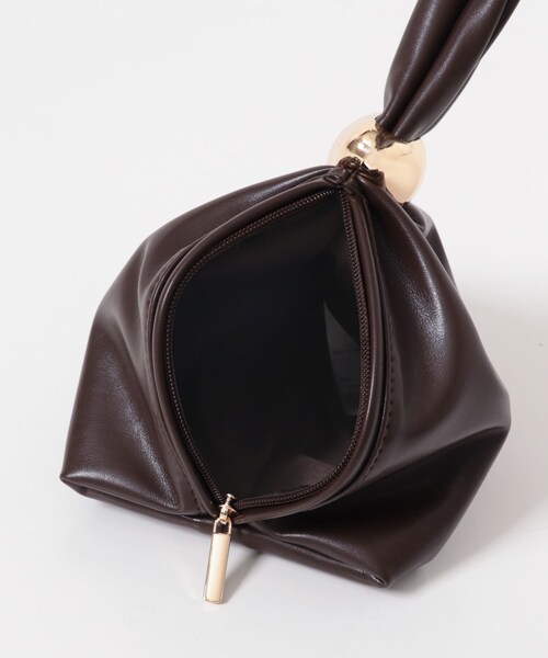 SENSE OF PLACE by URBAN RESEARCH（センスオブプレイスバイアーバンリサーチ）の「メタルツキキンチャクバッグ（ハンドバッグ・レディース・BLACK/BROWN/GREIGE・One）」の21枚目の写真
