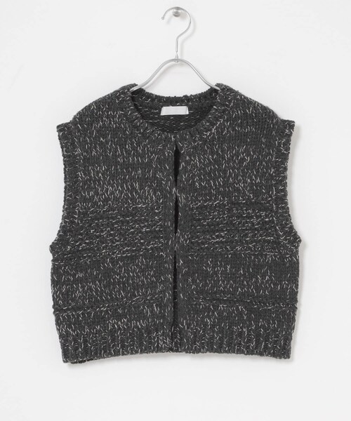 SENSE OF PLACE by URBAN RESEARCH（センスオブプレイスバイアーバンリサーチ）の「『洗濯可』ミックスカラーローゲージベスト（ベスト・レディース・BLACK/NAVY/IVORY・One）」の21枚目の写真