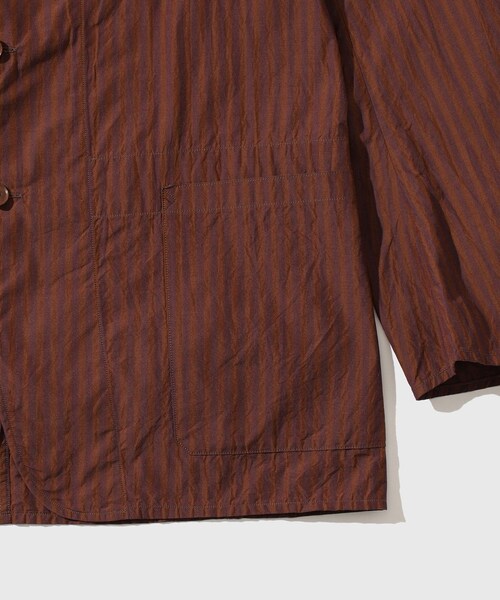 ADAM ET ROPE'(アダムエロペ)の「【KAPTAIN SUNSHINE/キャプテンサンシャイン】Bumpy Stripe Take Easy Jacket(テーラードジャケット・メンズ・キナリ/ダークブラウン・2/3/4)」の11枚目の写真