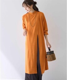 nissen | スプリットロングニットチュニック【OtonaSMILE】(チュニック)