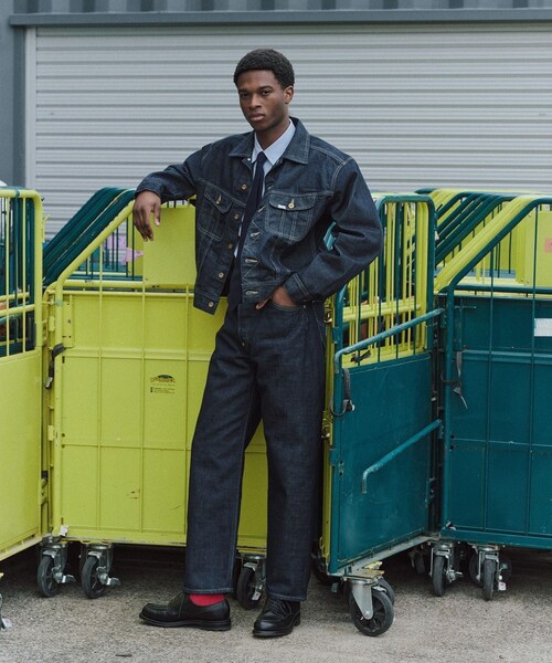 ADAM ET ROPE'（アダムエロペ）の「《別注》【Lee×MARKAWARE/リー×マーカウェア】EX 101 SP DENIM PANTS（デニムパンツ・メンズ・ネイビー・L/M/S/XL）」の6枚目の写真