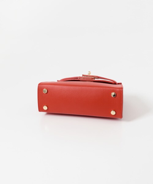 URBAN RESEARCH ROSSO（アーバンリサーチロッソ）の「AULENTTI　クラスプ トップハンドル バッグ（ハンドバッグ・レディース・DK BROWN/RED・Free）」の9枚目の写真