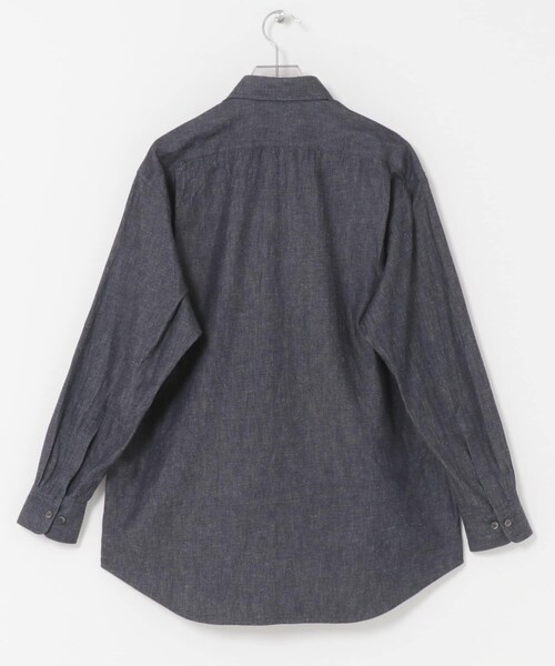 URBAN RESEARCH（アーバンリサーチ）の「Cale　コットンリネンラミーデニムシャツ（シャツ/ブラウス・メンズ・ネイビー・3/4）」の7枚目の写真