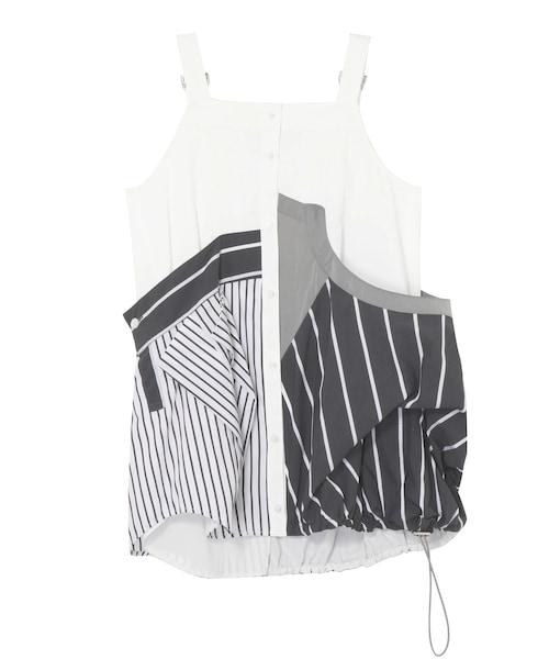 UN3D.(アンスリード)の「DECONSTRUCTION DOCKING SHIRT CAMISOLE(シャツ/ブラウス・レディース・ホワイト/ブラック/ネイビー/ミックス・36/38)」の15枚目の写真