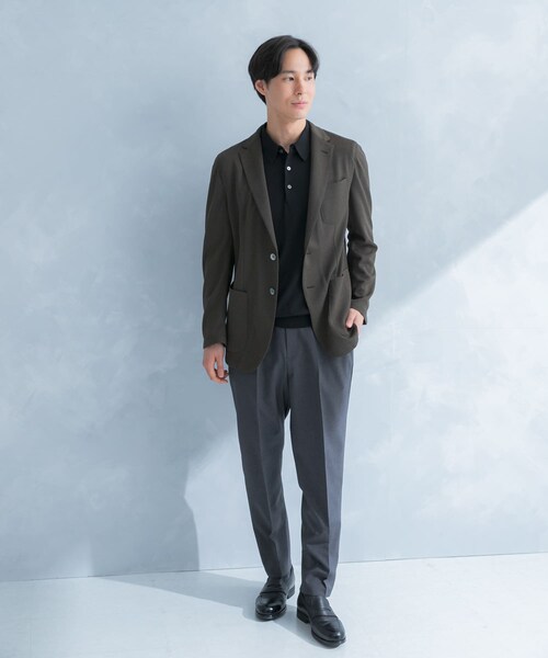 URBAN RESEARCH DOORS(アーバンリサーチドアーズ)の「LIFE STYLE TAILOR リネンライクコンフォータブルパンツ(スラックス・メンズ・BLUE NAVY/GRAY/OLV BROWN・S/M/L/XL)」の11枚目の写真