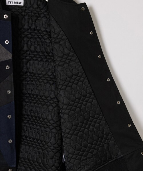 ADAM ET ROPE'（アダムエロペ）の「MENS【TTT_MSW】Vintage handwork stadium jacket（スタジャン・メンズ・ブラック・L/M）」の8枚目の写真