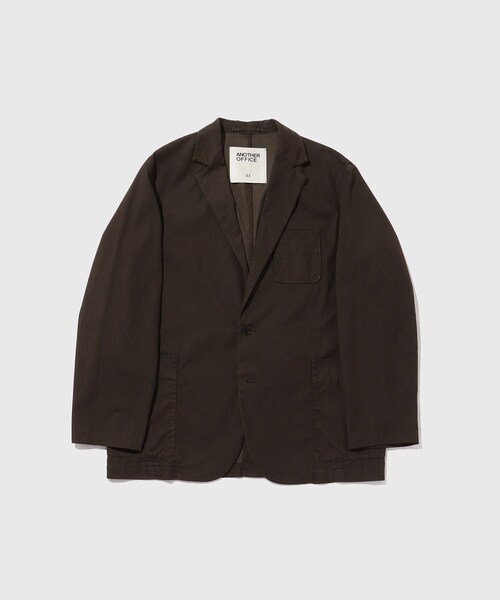 ADAM ET ROPE'(アダムエロペ)の「【ANOTHER OFFICE/アナザーオフィス】Santiago Garment Jacket(テーラードジャケット・メンズ・チャコール/ダークブラウン・2/3)」の5枚目の写真
