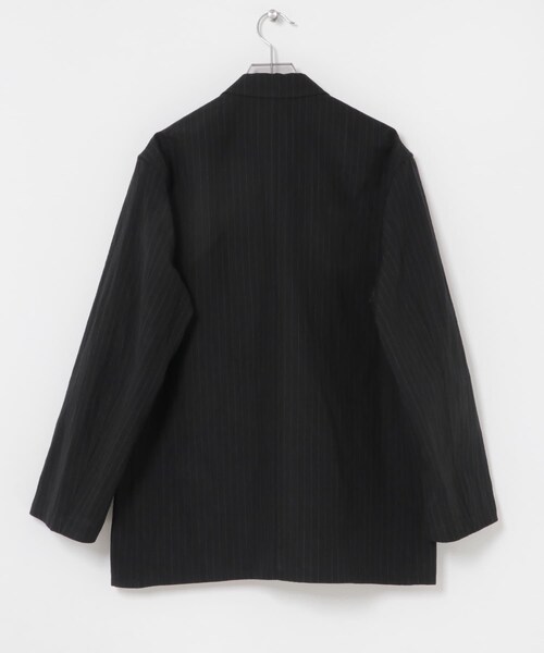 URBAN RESEARCH（アーバンリサーチ）の「new basic　WOOL LINEN SINGLE SHIRTS JACKET（テーラードジャケット・メンズ・BK STRIPE/BLACK・M/L/XL）」の10枚目の写真
