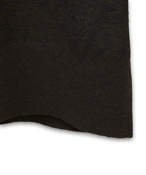 ADAM ET ROPE'(アダムエロペ)の「【定番】ラミーニットポロシャツ(ポロシャツ・レディース・キナリ/ダークブラウン系/サックス・F)」の21枚目の写真