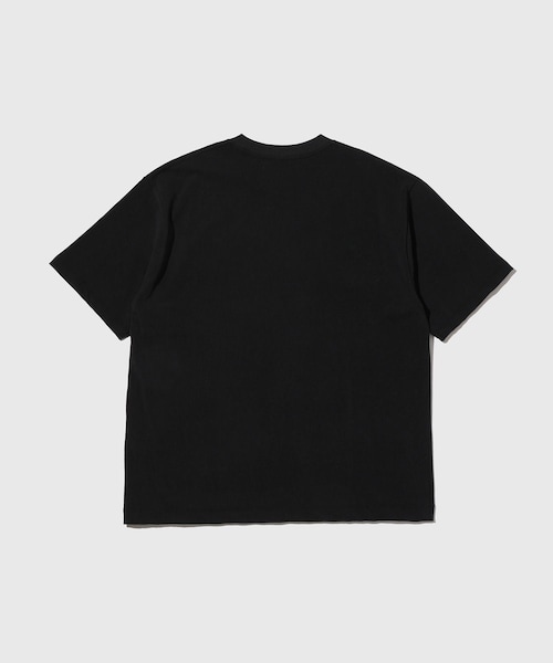 ADAM ET ROPE'（アダムエロペ）の「【ATON/エイトン】AGING FRESCA PLATE LOOSE FIT T-SHIRT（Tシャツ/カットソー・メンズ・ブラック系・4/6）」の9枚目の写真