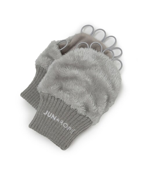 ROPE'（ロペ）の「フリース手甲/Oggi掲載（手袋・レディース・ブラック/グレー/ホワイト・F）」の8枚目の写真