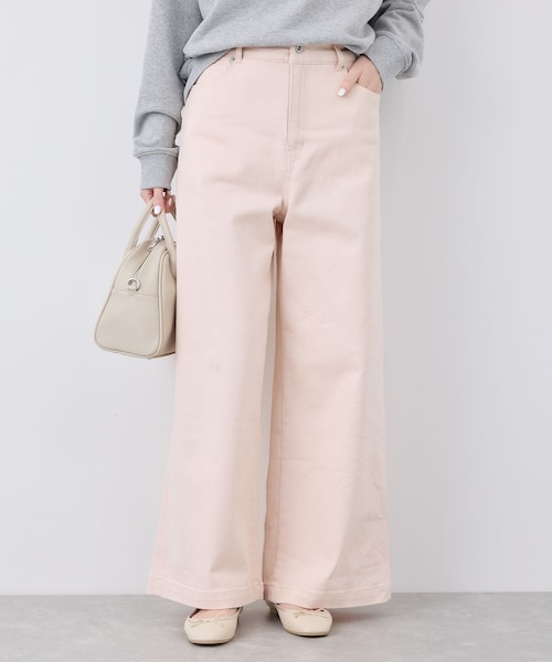 ROPE' PICNIC（ロペピクニック）の「【ウエスト革命デニム】Pinkウエストシェイプワイドデニム（デニムパンツ・レディース・ピンク・36/38/40）」の10枚目の写真