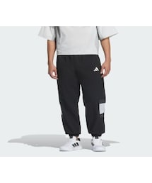 adidas | ワーディング パック ルーズフィット メッシュ裏地付き エラスチックヘム ウーブンパンツ(パンツ)