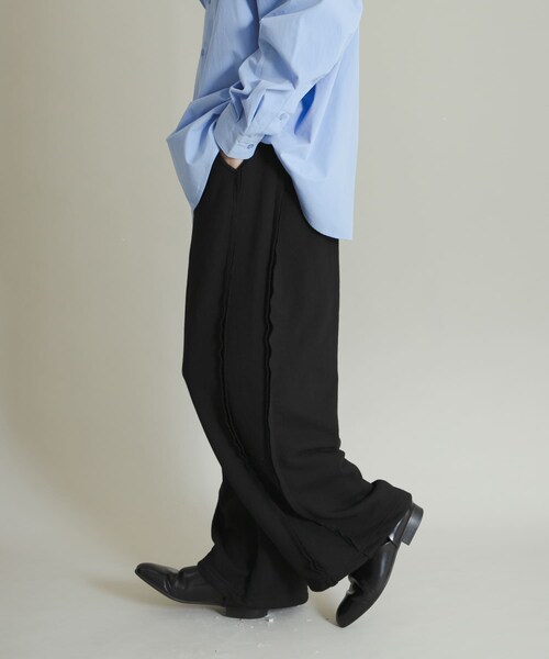 SENSE OF PLACE by URBAN RESEARCH（センスオブプレイスバイアーバンリサーチ）の「スウェットタックワイドパンツ（その他パンツ・メンズ・IVORY/BLACK/GRAY・M/L）」の22枚目の写真