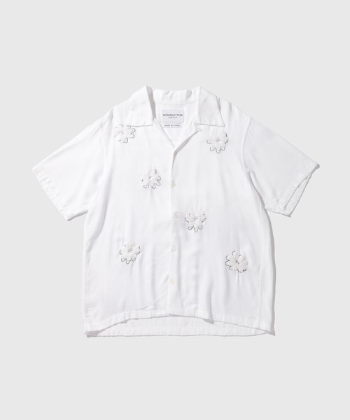 ADAM ET ROPE'(アダムエロペ)の「【NOMARHYTHM TEXTILE for ADAM ET ROPE'】EX Flower Embroidery SS Shirt(シャツ/ブラウス・メンズ・ブラック/キナリ・3/4)」の18枚目の写真