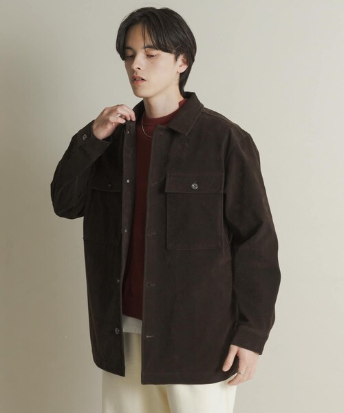 SENSE OF PLACE by URBAN RESEARCH(センスオブプレイスバイアーバンリサーチ)の「F/Sジャケット(テーラードジャケット・メンズ・D.BROWN/BEIGE・M/L)」の3枚目の写真