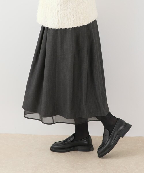 URBAN RESEARCH ROSSO（アーバンリサーチロッソ）の「F by ROSSO　ツイードライクフレアスカート（スカート・レディース・C/GRAY ST/BROWN・36/38）」の5枚目の写真