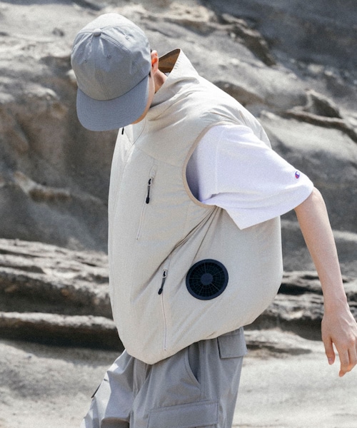 URBAN RESEARCH（アーバンリサーチ）の「LOWERCASE　LC×空調服AIRCOOLING VEST（ベスト・メンズ・88 BLACK/86 D NAVY/6 BEIGE・M/L/XL）」の2枚目の写真