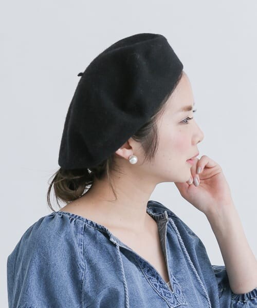 URBAN RESEARCH Sonny Label（アーバンリサーチサニーレーベル）の「Chloris for Sonny Label 　イタリア製ウールベレー帽∴（ハンチング/ベレー帽・レディース・レッド/ブラック/グレー/ベージュ・one）」の9枚目の写真